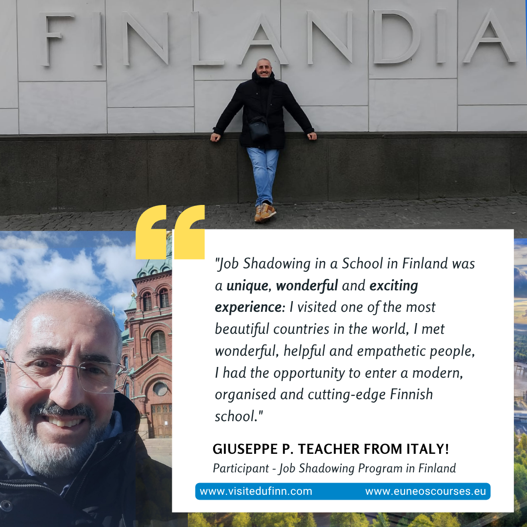 What Giuseppe Said About His Job Shadowing Experience in Finland